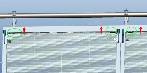 透明屏横梁固定